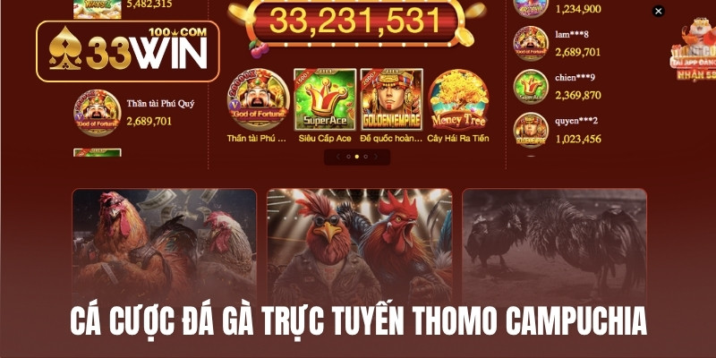 Cá cược đá gà trực tuyến thomo campuchia